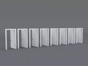 interior door collection 3D Model