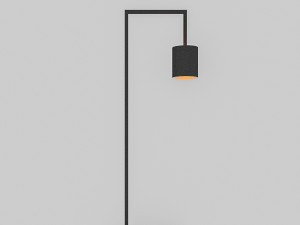 3d black floor lamp 3D Модель