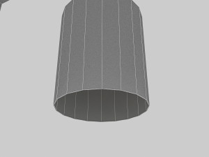 3d black floor lamp Model 3D