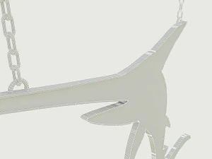 fish restaurant sign 01 3D Model