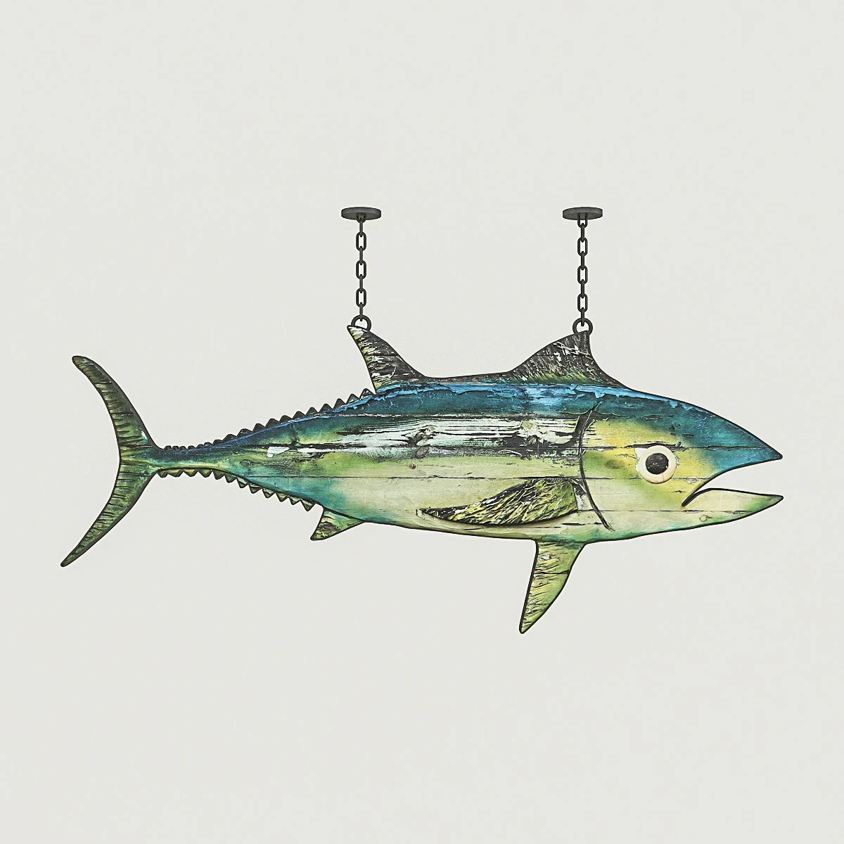 fish restaurant sign 02 3D Model .c4d .max .obj .3ds .fbx .stl .blend 