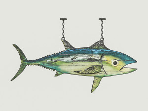 fish restaurant sign 02 3Dモデル