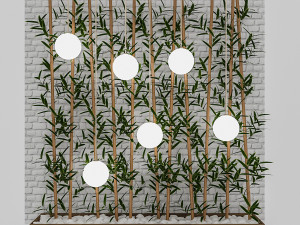 3d bamboo decor 3D Model