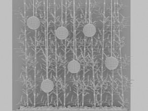 3d bamboo decor 3D Model