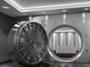 bank vault coins 3D Model