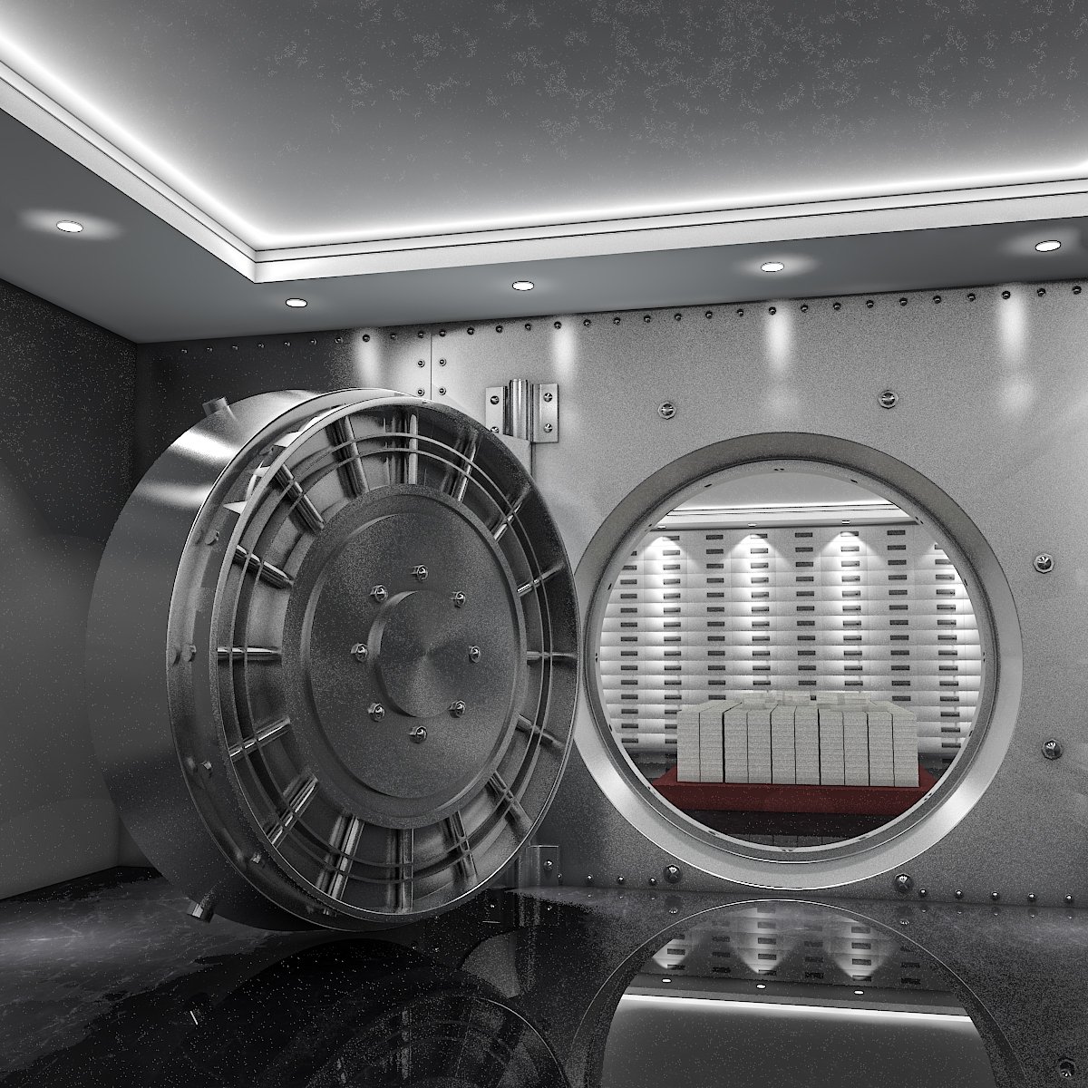 Bank Vault Coins 3d Model In Other 3dexport