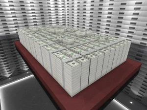 bank vault coins 3D Model