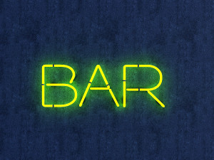 bar neon sign 3D 模型