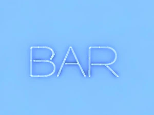 bar neon sign 3D Model