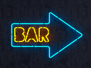 neon bar sign 3D Model