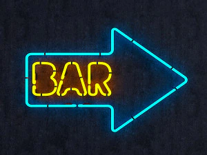 insegna al neon Modello 3D