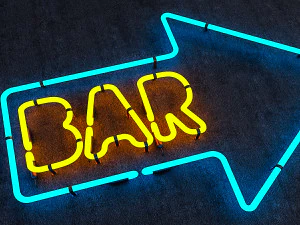neon bar sign 3D Model