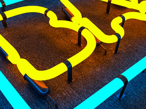 neon bar sign 3D Model