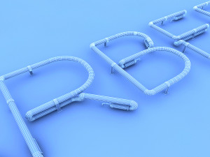 barber neon sign 3D 模型