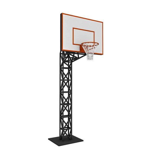 3d basketball hoop 3D Model .c4d .max .obj .3ds .fbx .stl .blend 