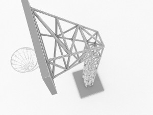 3d basketball hoop 3D Model