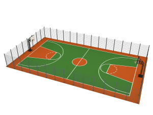 basketball court 3D Model