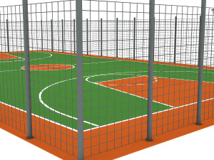 basketball court Modèle 3D
