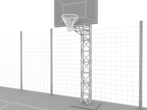 basketball court Modèle 3D