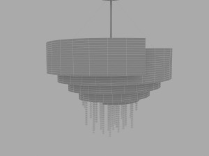 modern chandelier 2 Modello 3D