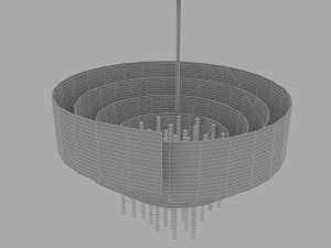 modern chandelier 2 3D Model