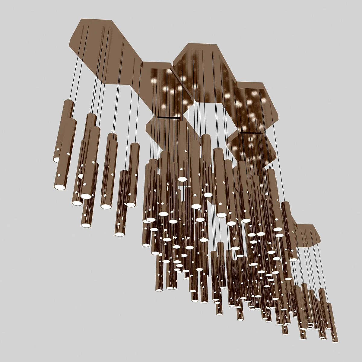 modern chandelier 3D Model .c4d .max .obj .3ds .fbx .stl .blend 
