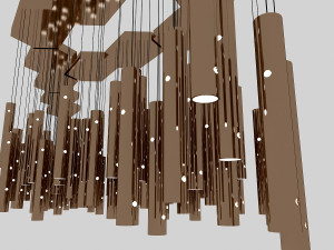 modern chandelier 3D 모델