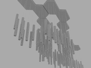 modern chandelier 3D 모델