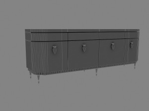 classic cabinet model 3D मॉडल