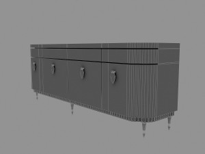 classic cabinet model 3D मॉडल