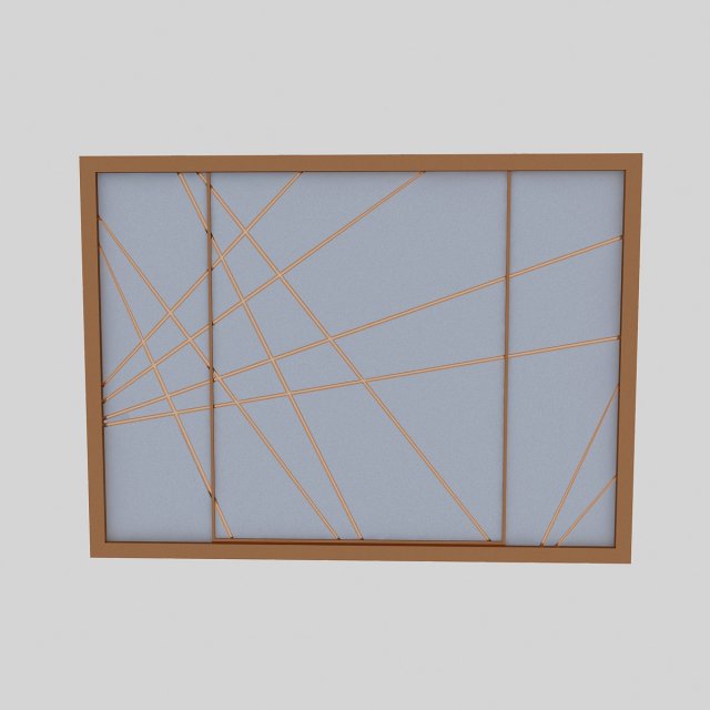 wall panel 5 3D Модель .c4d .max .obj .3ds .fbx .stl .blend 