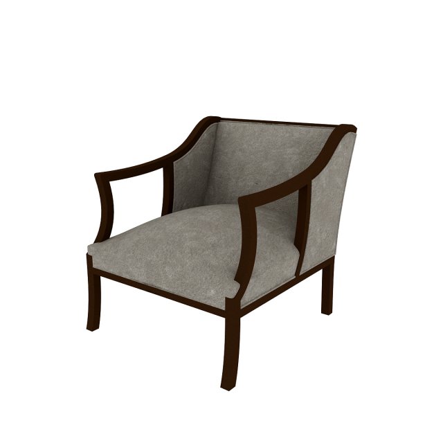 classic armchair 3D Model .c4d .max .obj .3ds .fbx .stl .blend 