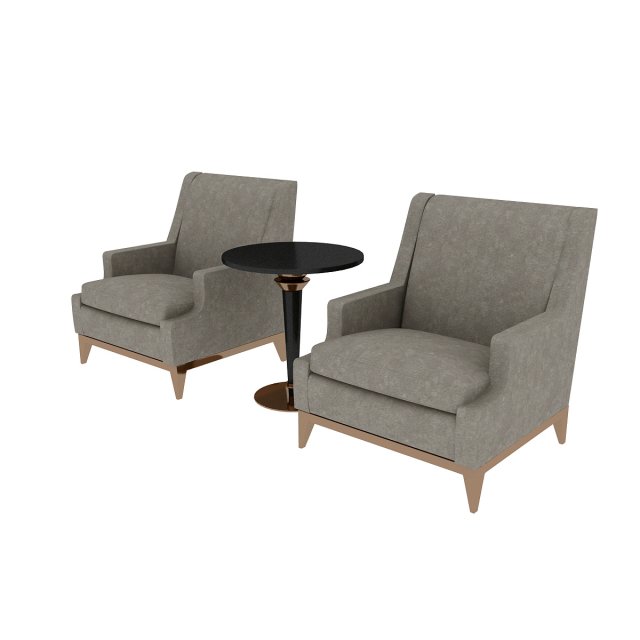 armchair table 3D मॉडल .c4d .max .obj .3ds .fbx .stl .blend 