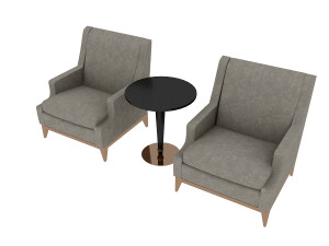 armchair table 3D मॉडल