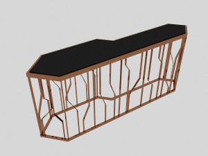metal table 3 3D Model