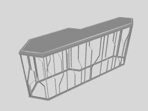 금속 테이블 3 3D 모델