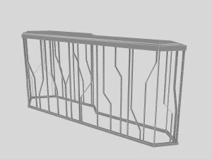 금속 테이블 3 3D 모델