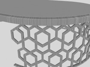 metal table 2 3D Model