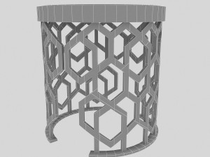 metal table Model 3D
