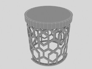 metal table Model 3D
