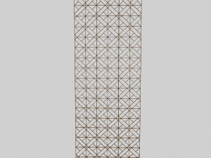 hexagonal separator and panel Modello 3D