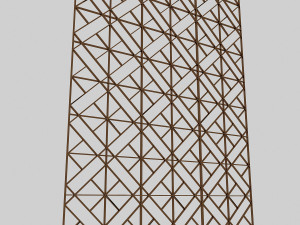 hexagonal separator and panel 3D मॉडल