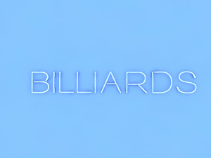 bllards neon sign Modelo 3D