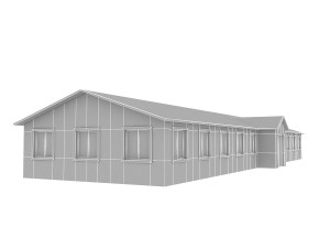 modern building 1 3D 모델
