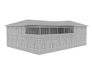 modern building 2 3D Model