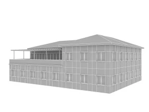 modern building 2 3D Model