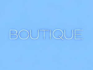 boutuque neon sign 3D Model