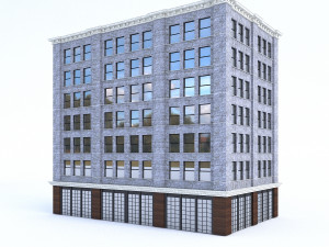 3d buildings city set 3D मॉडल