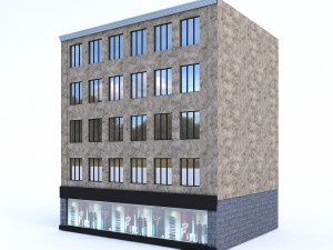 3d buildings city set 3D मॉडल