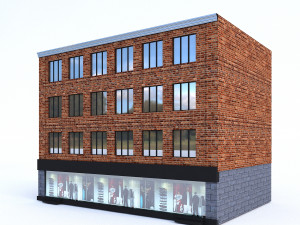 3d buildings city set 3D मॉडल